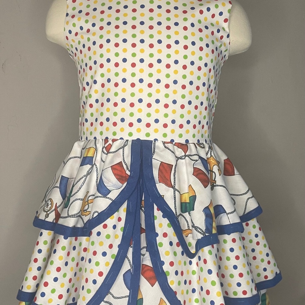 NEW Unique Nautical Hand crafted Inspired Dress size 5